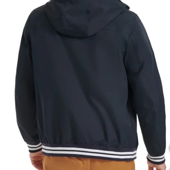 Champion Men’s Water Resistant Varsity Bomber Jacket Peacoat Size L - Picture 3 of 3